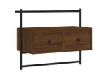 Parete Tv In Rovere Marrone 60,5X30X51 Cm Materiale In Legno