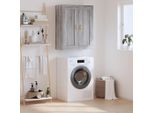 Vidaxl Armadio A Muro Grigio Sonoma 69,5X34X90 Cm Materiale A Base Di Legno