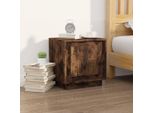 Comodino In Rovere Fumé 44X35X45 Cm Materiale A Base Di Legno