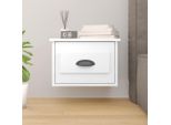 Comodino A Parete Bianco Lucido 41,5X36X28 Cm
