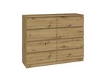 Cassettiera Larga A Cassetti Taavi - Rovere Artisan