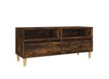 Mobile Tv In Rovere Fumé 100X34,5X44,5 Cm Materiale In Legno