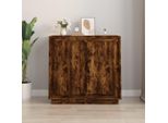 Vidaxl Credenza Rovere Fumé 80X34X75 Cm Materiale A Base Di Legno