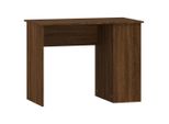 Scrivania In Rovere Marrone 100X55X75 Cm Materiale In Legno