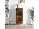Vidaxl Credenza In Rovere Fumé 34,5X34X90 Cm Materiale A Base Di Legno