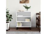 Vidaxl Credenza Bianca Lucida 57X35X70 Cm Materiale A Base Di Legno