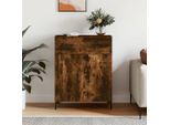 Vidaxl Credenza In Rovere Fumé 69,5X34X90 Cm Materiale A Base Di Legno