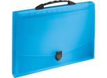 Cartella Con Maniglia Vivida A4, 12 Scomparti, Blu