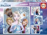 Educa - Set Di 4 Puzzle Per Bambini Da 12 A 25 Pezzi Con Immagini Di Frozen E Friends. 16 X 16 Cm. + 3 Anni (19735) Educa