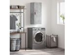 Vidaxl Armadio A Muro Grigio Cemento 34,5X34X90 Cm