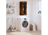 Vidaxl Armadio A Muro In Rovere Fumé 34,5X34X90 Cm