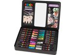 Uni-Ball 186829 Uni-Ball Posca Marker Metalletui Diy Acrylstift Farbsortiert, 20 St.