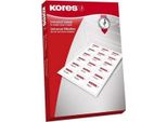 Kores L210148 Kores Universal-Etiketten, 210 X 148 Mm, Weiß, 100 Blatt