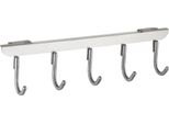 Wenko Porta Appendiabiti Ganci Porta Acciaio Inox Striscia 5 Ganci Asola