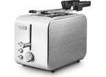 Delonghi Ctx 2203.W Tostapane 2 Fette Argento Bianco 550 W