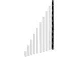 Adam Hall 19" Parts 61535 B 20 - Guida Rack Hd Nera 20 U"