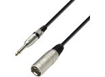 Adam Hall Cables 3 Star Mmp 1000 Cavo Microfonico Da Xlr Femmina A Ts Jack | 10 M