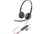 Poly Blackwire 3225 - Cuffie - Archetto - Chiamate E Musica - Nero - Binaurale - Unità Di Controllo Scr