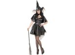 Costume Da Strega M (Abito, Mantello, Cappello)