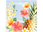 Tovaglioli Di Carta Hawaii Accessori Per Feste 20 Pezzi Colorati 33X33Cm - Taglia Unica