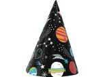 Universo Cappelli Festa Decorazione 8 Pezzi Colorati - Taglia Unica