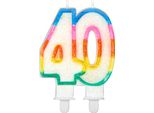 Candela Di Compleanno Numero 40 - Taglia Unica