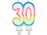 Candela Di Compleanno Numero 30 - Taglia Unica
