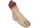 Piede Di Cadavere Mozzato Decorazione Di Halloween Beige-Rosso 19X8X5Cm - Taglia Unica