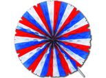 Decorazione A Nido D'ape Francia Ventaglio Articolo Da Appendere Decorazione Bianco-Blu-Rosso 50 Cm - Taglia Unica