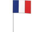 Bandiera Di Carta Della Francia Blu-Bianco-Rosso 14X21Cm - Taglia Unica