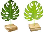 Decorazione Da Tavola Tropicale Decorazione Per Feste 1 Pezzo Verde-Marrone 15 Cm - Taglia Unica