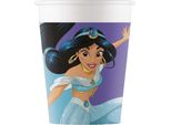 Principessa Jasmine Tazza Per Bere Decorazione Da Tavolo 8 Pezzi Colorati 200Ml - Taglia Unica