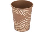 Tazza Per Bere Con Palme Decorazione Per Feste 8 Pezzi In Cartone Marrone-Oro - Taglia Unica