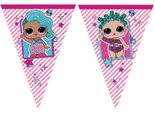 Ghirlanda Di Gagliardetti Lol Surprise Decorazione Per Feste Di Compleanno Per Bambini Rosa 2,3 M -