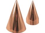 Cappelli Da Festa Rosa-Oro-Metallizzato 15 Cm - Taglia Unica