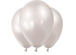 Palloncini In Lattice 12 Pezzi Bianco-Metallizzato 28 Cm - Taglia Unica