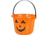 Secchio Per Zucca Secchio Per Halloween Arancione-Nero - Taglia Unica