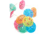 Ombrelli Da Cocktail 10 Pezzi Colorati 10Cm - Taglia Unica