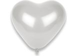 Palloncini Cuore Decorazione Festa 8 Pezzi Bianco 30Cm - Taglia Unica