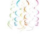 Set Di Decorazioni Da Appendere A Spirale Colorate 55,8 Cm - Taglia Unica