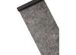 Runner Da Tavola Liscio In Pile Nero 10M - Taglia Unica