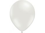 Palloncini Metallizzati Decorazione Festa 100 Pezzi Bianco 30Cm - Taglia Unica