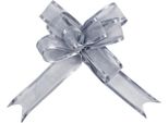 Mini Fiocchi Per Decorazioni Da Tavola 5 Pezzi Argento - Taglia Unica
