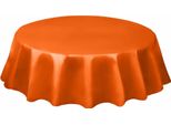 Tovaglia Di Halloween Rotonda Arancione Diametro 213 Cm - Taglia Unica