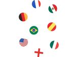 Coriandoli Da Tavolo Per Tifosi Dei Mondiali Articolo 150 Pezzi Colorati 18G - Taglia Unica
