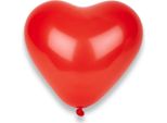 Palloncini Cuore Accessori Per Feste 50 Pezzi Rosso - Taglia Unica