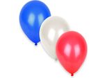 Accessori Per Feste Palloncini Francia 12 Pezzi Blu-Bianco-Rosso - Taglia Unica