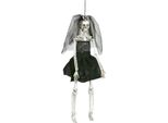 Scheletro Sposa Halloween Decorazione Appesa In Bianco E Nero 42Cm - Taglia Unica