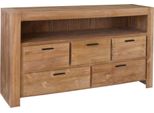 Credenza Teako Design In Teak Hagsfor 150X90Cm | Legno Massiccio Resistente Alle Intemperie | Giardino & Soggiorno