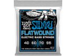 Corde Per Basso Elettrico Ernie Ball Extra Slinky Flatwound, Calibro 40-95